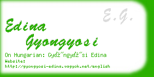 edina gyongyosi business card